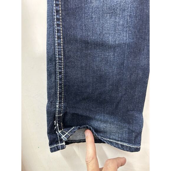 Maurices Jeans‎ Straight Leg Mid Rise Stretch Women's Size 5/6 Thick Stitch - Picture 13 of 15